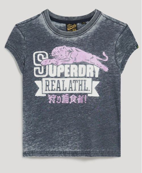 Camiseta Para Mujer Varsity Burnout Cap Slv Tee