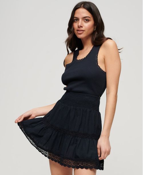 Falda Corta Para Mujer Ibiza Lace Mix Mini