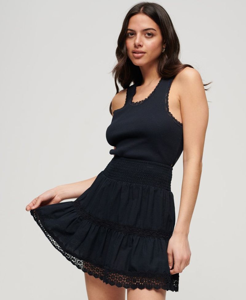 Falda-Corta-Para-Mujer-Ibiza-Lace-Mix-Mini-