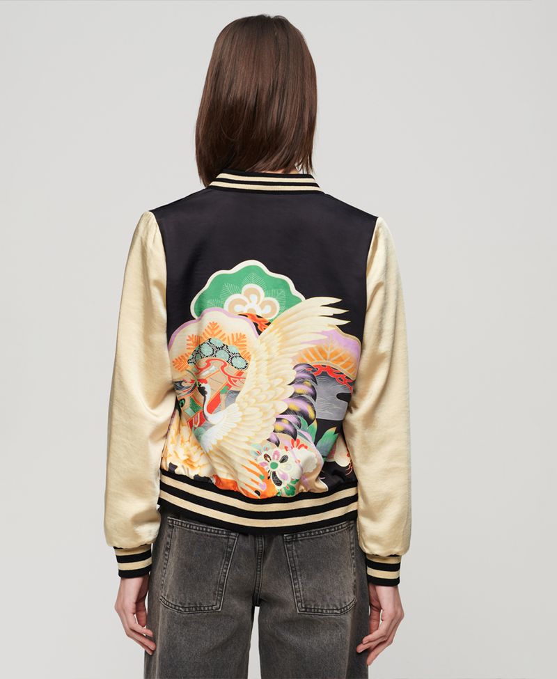 Chaqueta-Casual-Para-Mujer-Suikajan-Printed-Bomber-