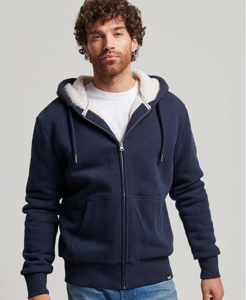 Buzo Abierto Para Hombre Essential Borg Lined Zip Hood