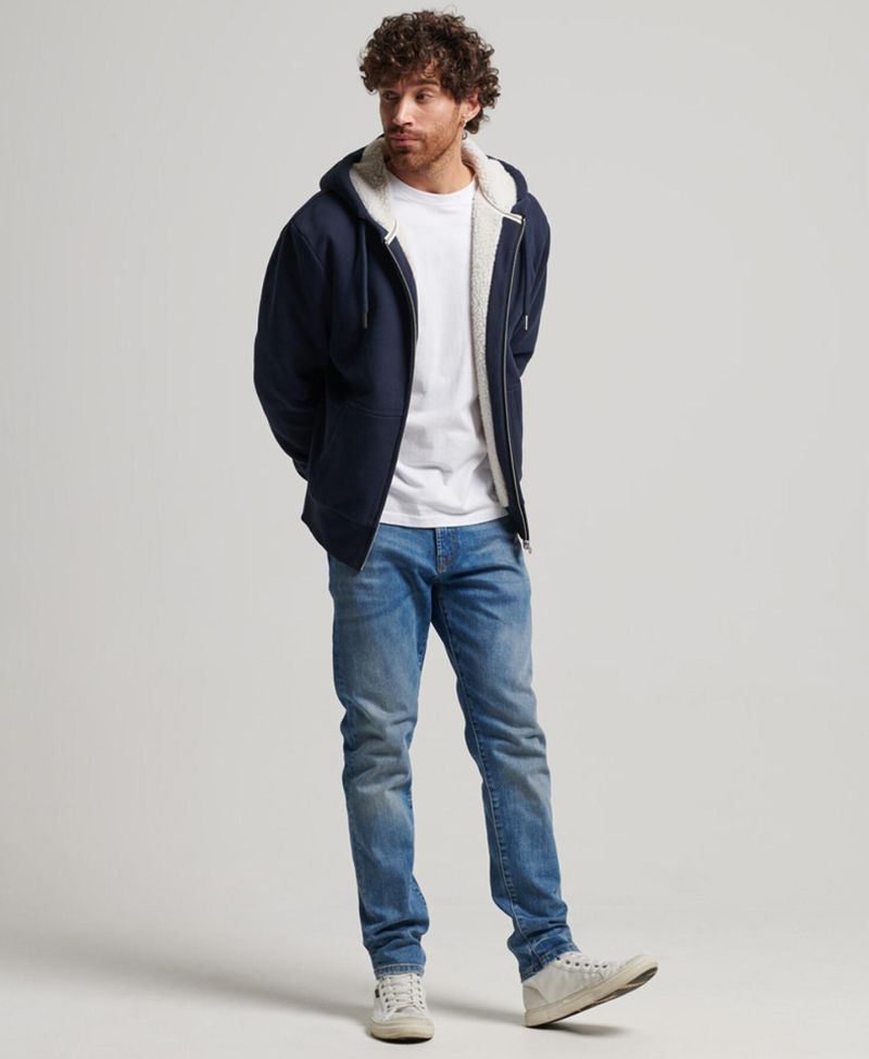 Buzo-Abierto-Para-Hombre-Essential-Borg-Lined-Zip-