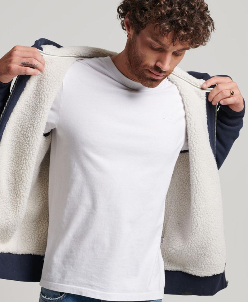 Buzo-Abierto-Para-Hombre-Essential-Borg-Lined-Zip-