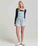 Enterizo-Largo-Para-Mujer-Vintage-Hot-Short-Dungaree-