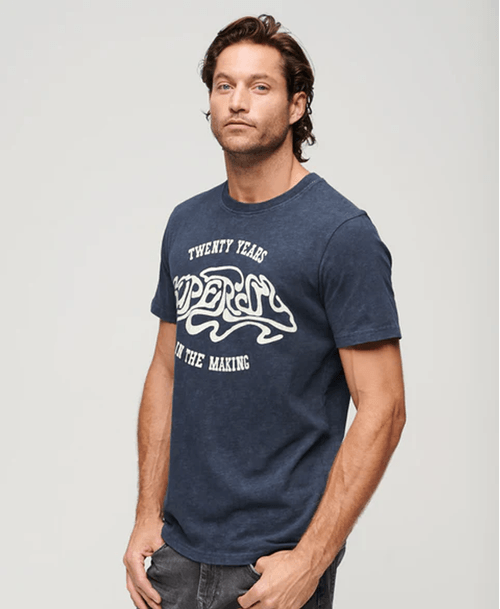 Camiseta Para Hombre 70'S Lo-Fi Graphic Band Tee