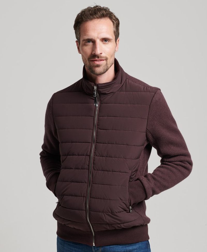 Chaqueta-Padded-Para-Hombre-Studios-Padded-Knit-Mix