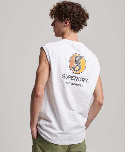 Camiseta Para Hombre Vintage Record Label Vest