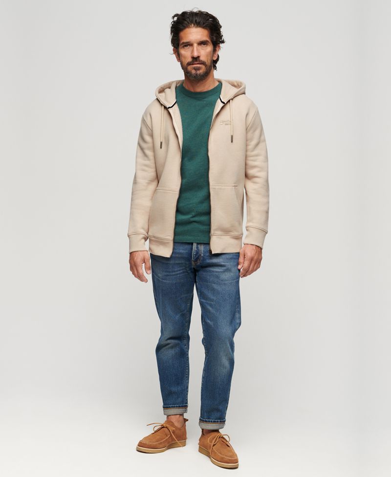 Buzo-Abierto-Para-Hombre-Essential-Logo-Zip