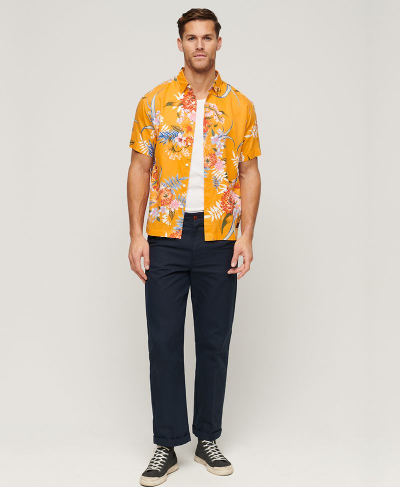 Camiseta-Manga-Corta-Para-Hombre-Hawaiian-