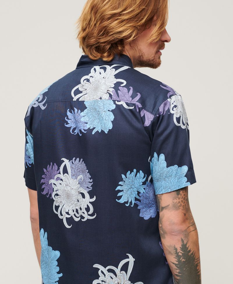 Camiseta-Manga-Corta-Para-Hombre-Hawaiian-