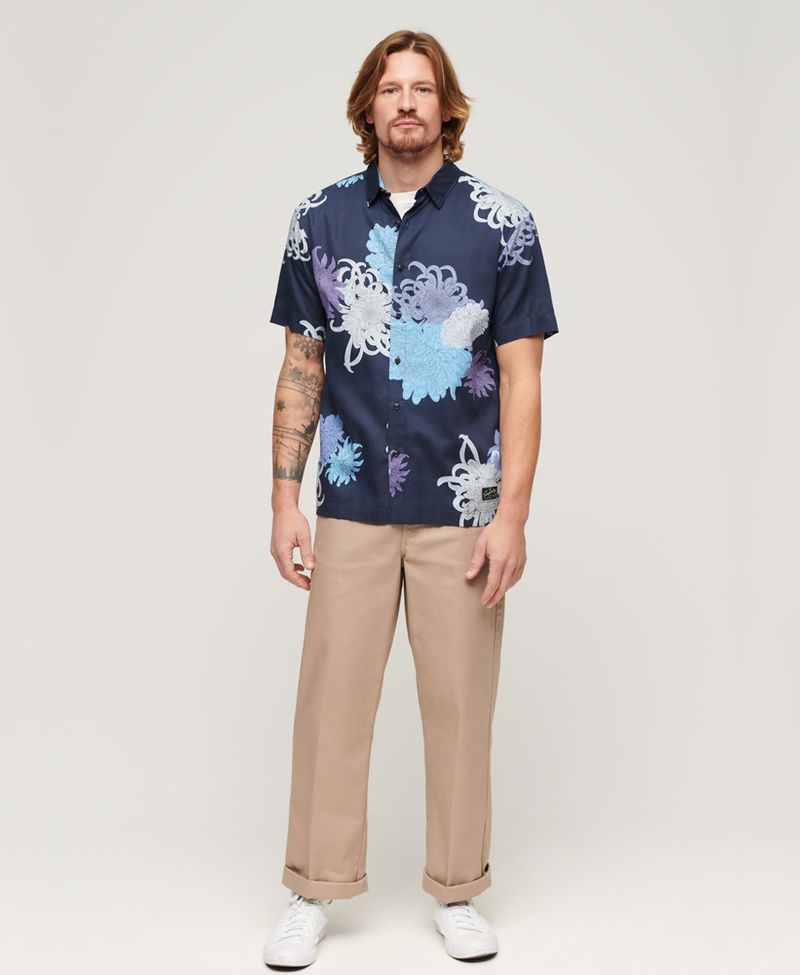 Camiseta-Manga-Corta-Para-Hombre-Hawaiian-