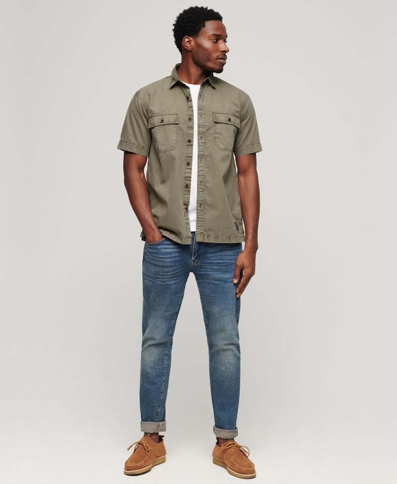 Camiseta-Manga-Corta-Para-Hombre-Military-S-S-