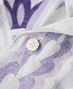 Camiseta-Manga-Larga-Para-Hombre-Open-Collar-Print-Linen-