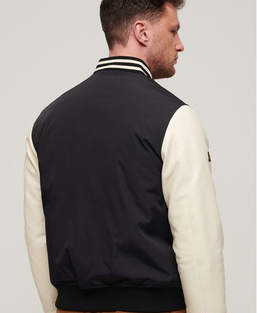 Chaqueta Casual Para Hombre Mascot Varsity Bomber