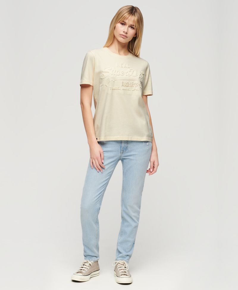 Camiseta-Manga-Corta-Para-Mujer-Embossed-Vl-Relaxed