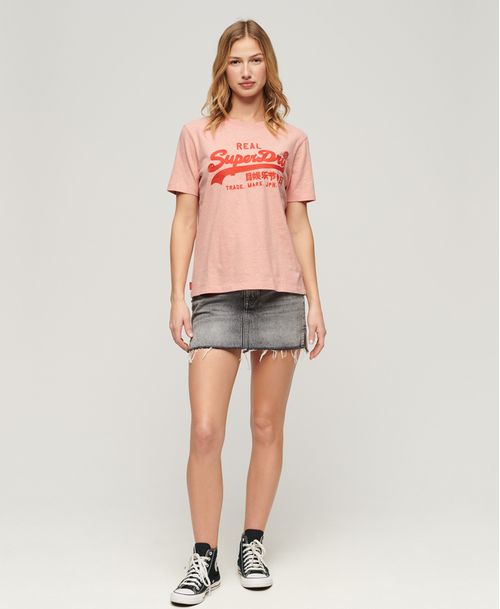 Camiseta Manga Corta Para Mujer Embroidered Vl Relaxed