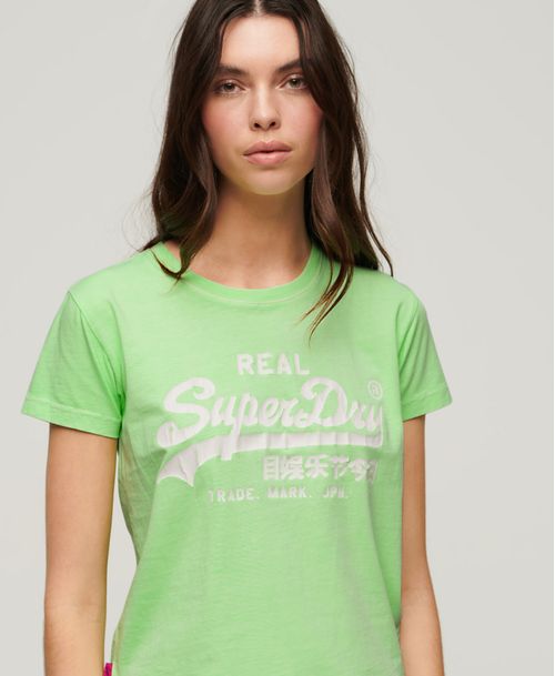 Camiseta Manga Corta Para Mujer Neon Vl Graphic Fitted Tee