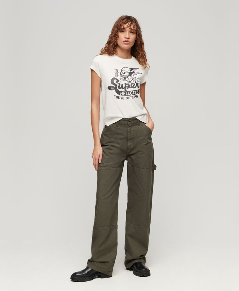 Camiseta-Manga-Corta-Para-Mujer-Retro-Rocker-Cap-Slv