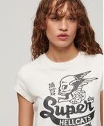 Camiseta-Manga-Corta-Para-Mujer-Retro-Rocker-Cap-Slv
