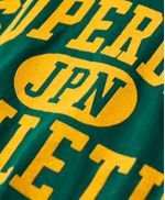 Camiseta-Manga-Corta-Para-Mujer-Varsity-Flocked-Fitted-Tee
