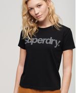 Camiseta-Manga-Corta-Para-Mujer-Core-Logo-City-Fitted-Tee