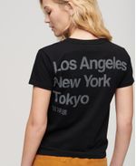 Camiseta-Manga-Corta-Para-Mujer-Core-Logo-City-Fitted-Tee
