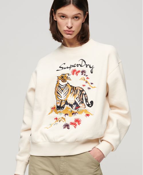 Buzo Cerrado Para Mujer Suika Embroidered Loose