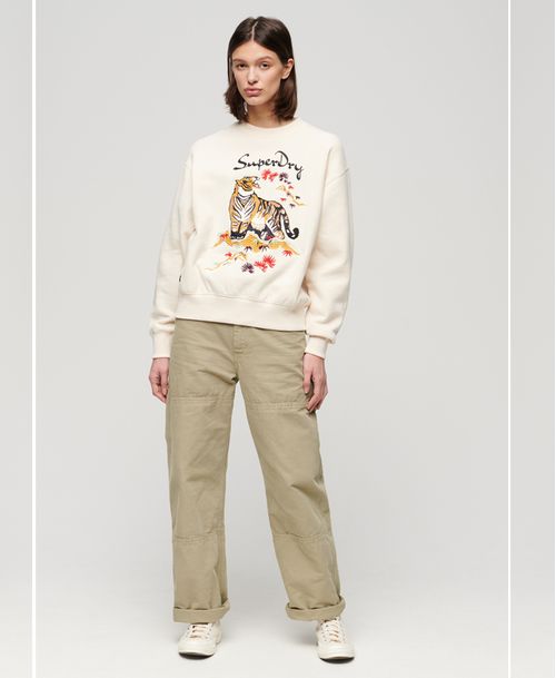 Buzo Cerrado Para Mujer Suika Embroidered Loose