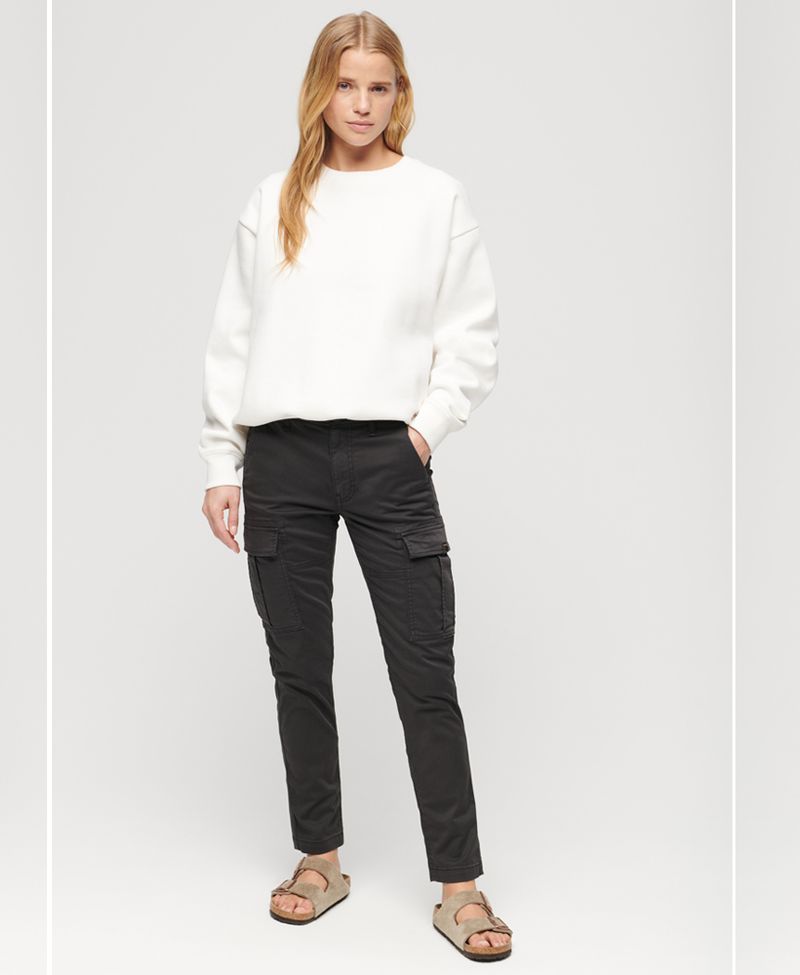 Pantalon-Cargo-Para-Mujer-Mid-Rise-Slim-Cargo