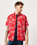 Camiseta-Manga-Corta-Para-Hombre-Vintage-Hawaiian