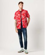 Camiseta-Manga-Corta-Para-Hombre-Vintage-Hawaiian