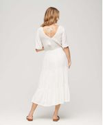 Vestido-Corto-Para-Mujer-Ss-Emb-Tiered-Midi