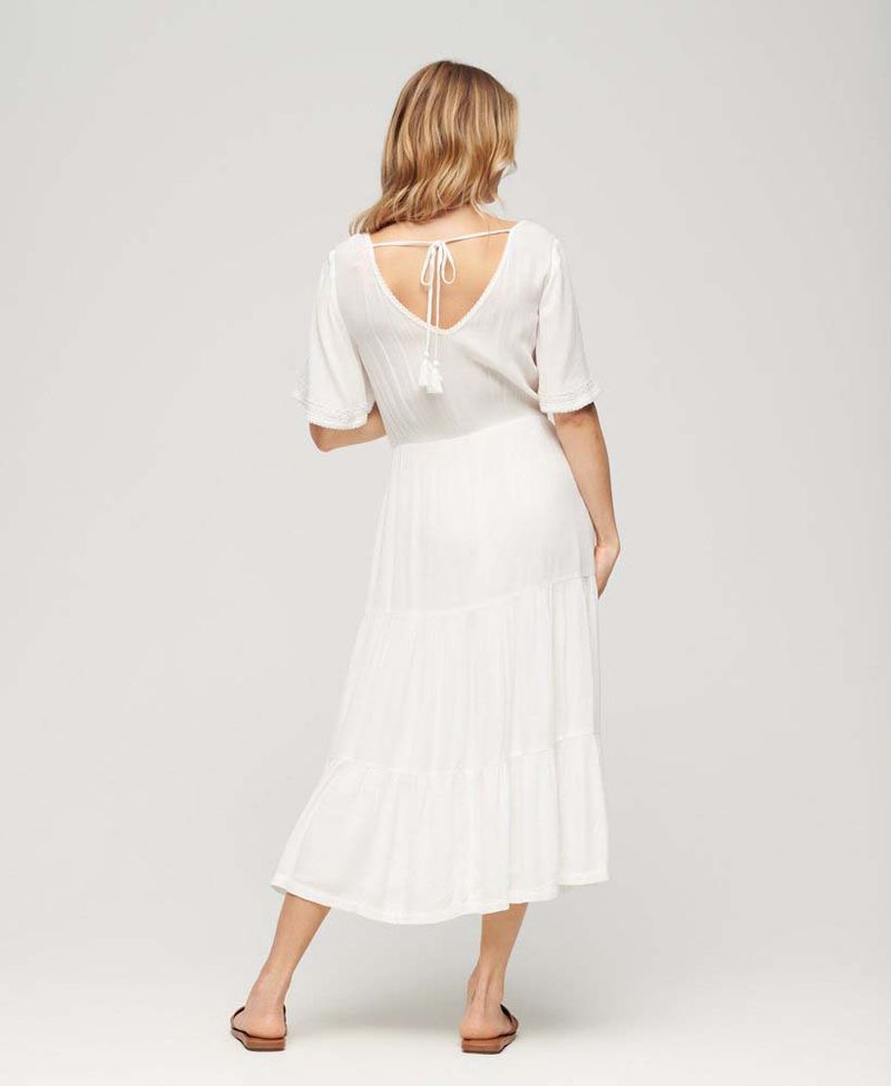 Vestido-Corto-Para-Mujer-Ss-Emb-Tiered-Midi