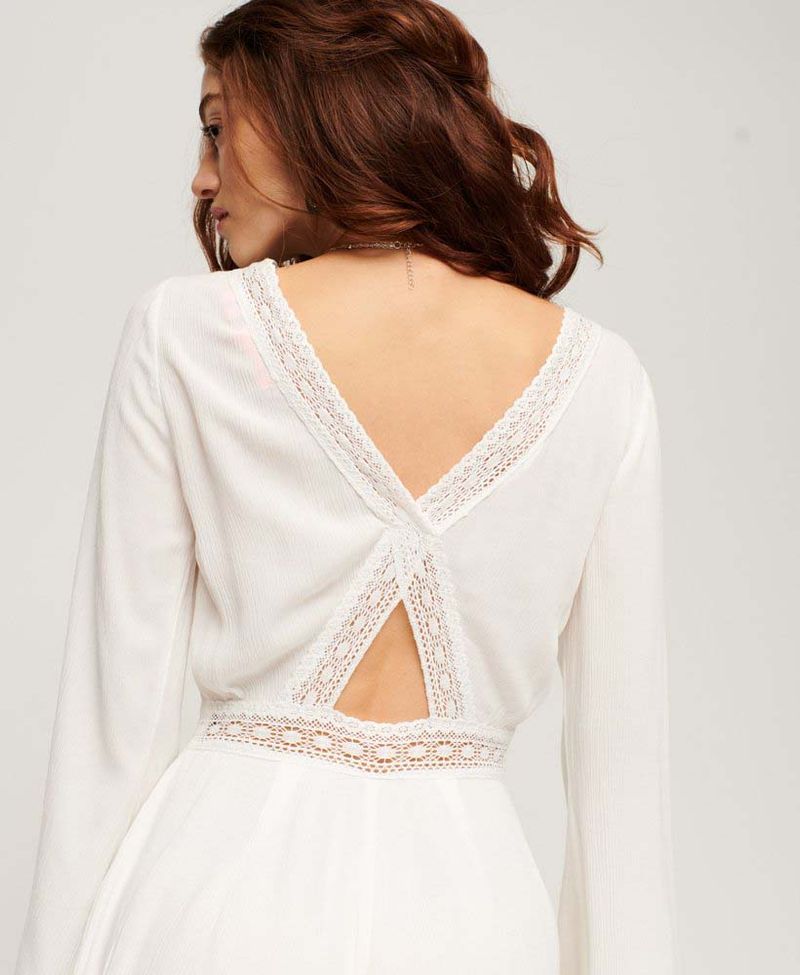 Vestido-Corto-Para-Mujer-Flare-Sleeve-Cut-Out-Playsuit