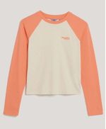 Camiseta-Manga-Larga-Para-Mujer-Essential-Logo-Baseball
