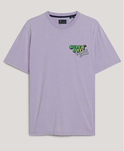 Camiseta Manga Corta Para Hombre Neon Travel Chest Loose Tee