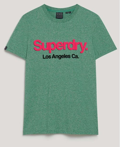 Camiseta Manga Corta Para Hombre Core Logo Classic Washed Tee