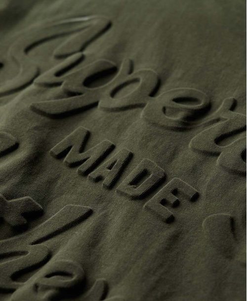 Camiseta Manga Corta Para Hombre Embossed Archive Graphic Tee