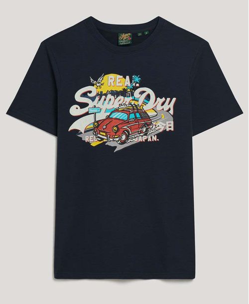 Camiseta Manga Corta Para Hombre La Vl Graphic