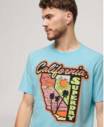 Camiseta-Manga-Corta-Para-Hombre-Neon-Travel-Graphic-Loose-Tee