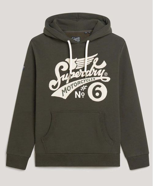 Buzo Cerrado Para Hombre Worker Script Emb Graphic Hood