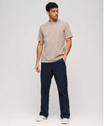 Camiseta-Manga-Corta-Para-Hombre-Overdyed-Logo-Loose-Tee