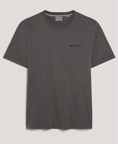 Camiseta Manga Corta Para Hombre Overdyed Logo Loose Tee