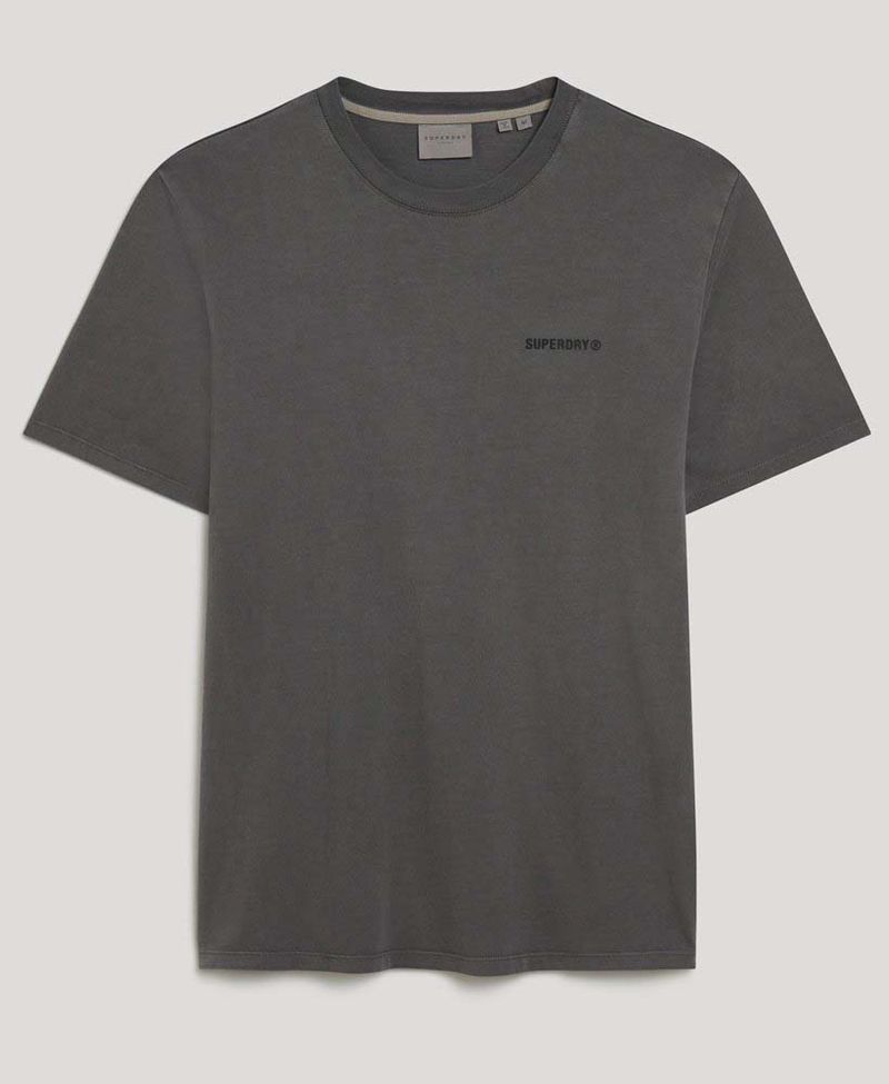 Camiseta-Manga-Corta-Para-Hombre-Overdyed-Logo-Loose-Tee