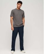 Camiseta-Manga-Corta-Para-Hombre-Overdyed-Logo-Loose-Tee