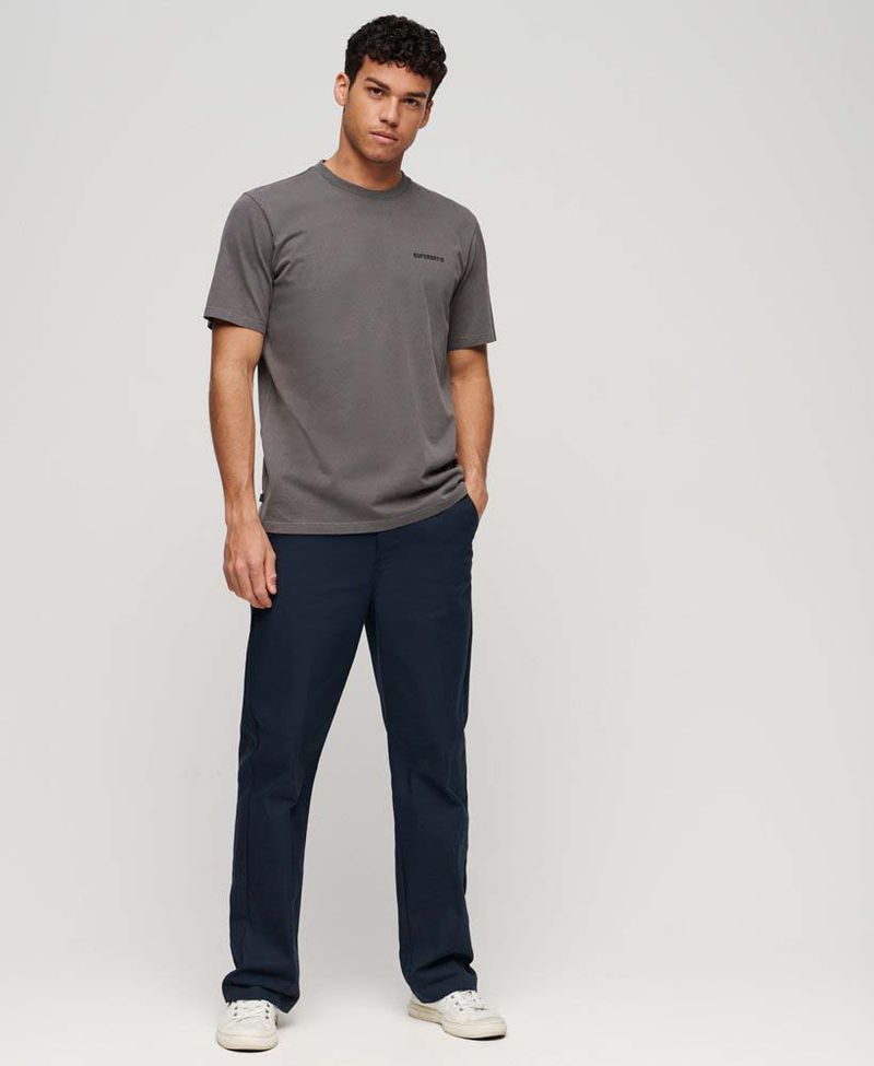 Camiseta-Manga-Corta-Para-Hombre-Overdyed-Logo-Loose-Tee