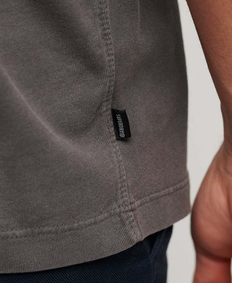 Camiseta-Manga-Corta-Para-Hombre-Overdyed-Logo-Loose-Tee