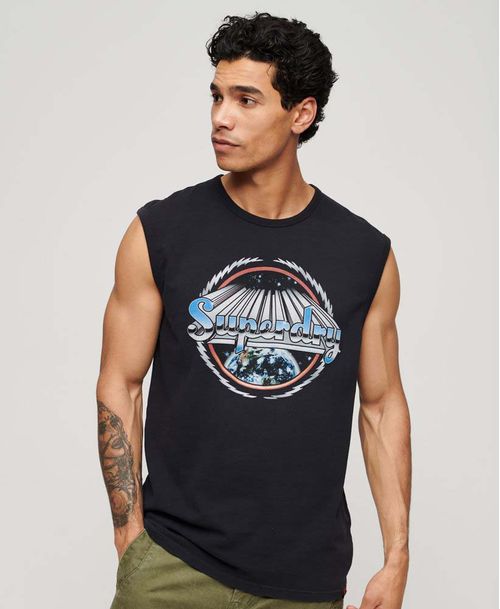 Camiseta Para Hombre Rock Graphic Band Tank
