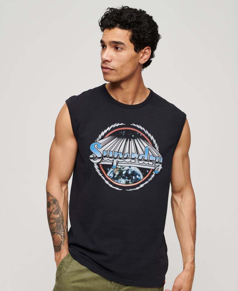 Camiseta-Para-Hombre-Rock-Graphic-Band-Tank