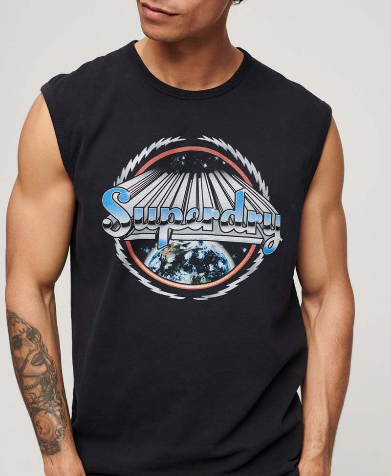 Camiseta-Para-Hombre-Rock-Graphic-Band-Tank